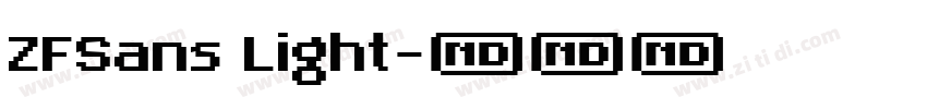 ZFSans Light字体转换